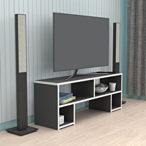 Televizyon Sehpası Abudabi Gri 040*080*30 Tv Ünitesi