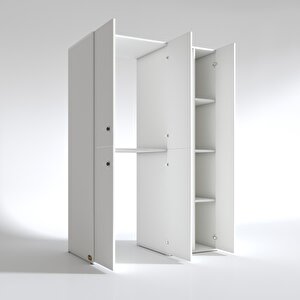 Çamaşır-kurutma Makinesi Dolabı Kapaklı Yaromiramdf Byz 180*120*60 % 100 Mdf Full Mdf Banyo Arkalıksız