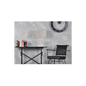 Qdec Modern Dizayn İnsan Abajur Beyaz Krem