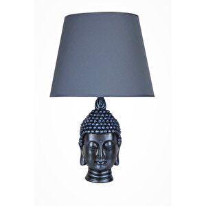 Modern Dizayn Büyük Buda Abajur Cobalt Lacivert