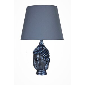 Modern Dizayn Büyük Buda Abajur Cobalt Lacivert