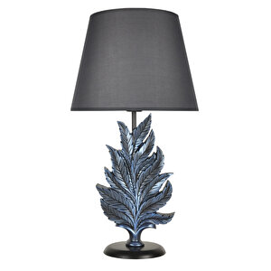 Modern Dizayn Yaprak Abajur Cobalt Gri