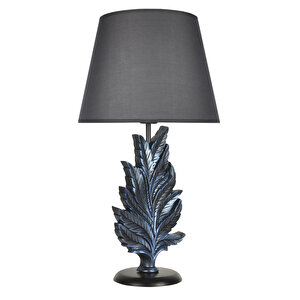 Modern Dizayn Yaprak Abajur Cobalt Gri