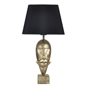 Modern Dizayn Afrika Abajur Gold Siyah