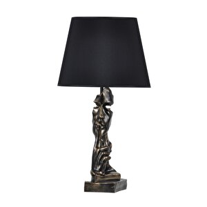 Modern Dizayn Sus Abajur Gold Siyah
