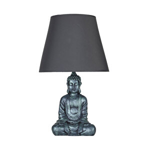 Modern Dizayn Buda Abajur Yeşil-gri