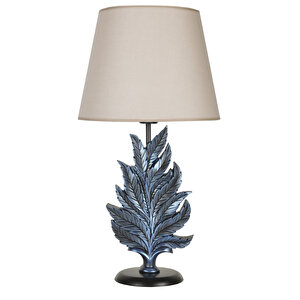 Modern Dizayn Yaprak Abajur Cobalt Bej