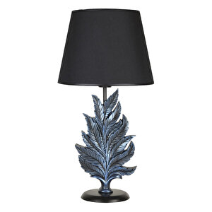 Modern Dizayn Yaprak Abajur Cobalt Siyah