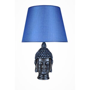 Modern Dizayn Büyük Buda Abajur Cobalt Mavi