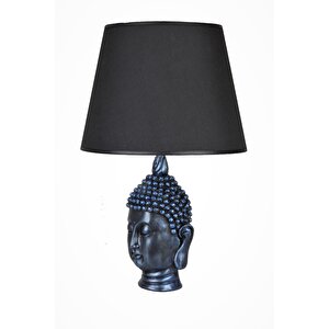 Modern Dizayn Büyük Buda Abajur Cobalt Siyah