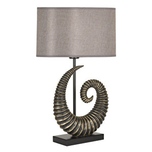 Modern Dizayn Burgu Abajur Gold H.gold