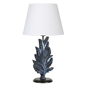 Modern Dizayn Yaprak Abajur Cobalt Beyaz