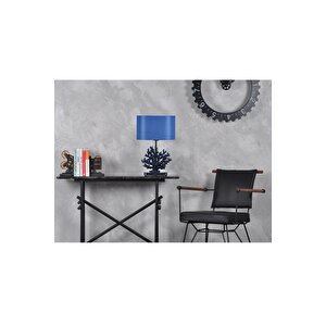 Qdec Modern Dizayn Mercan Abajur Cobalt Mavi