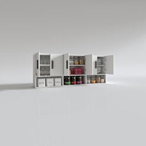 Hazır Mutfak Vice Byz 060*180*32 Mutfak Banyo Dolabı Kapaklı Raflı