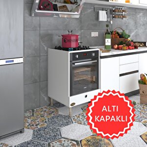 Ankastre Modülü Kabini Nobelyum Byz Fırın Ocak Dolabı Özel Boy Ayarlı Ayaklı Kapaklı