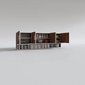 Hazır Mutfak Perenna Cvz 060*180*22 Mutfak Banyo Dolabı Kapaklı Raflı