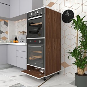 Fırın Dolabı Halime Cvz 145*60*56 Mutfak Kapaklı Ayaklı Banyo Kiler Ofis
