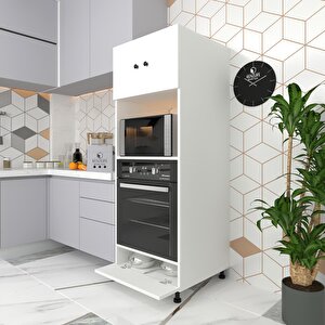 Fırın Dolabı Halide Byz 162*60*56 Mutfak Kapaklı Ayaklı Banyo Kiler Ofis