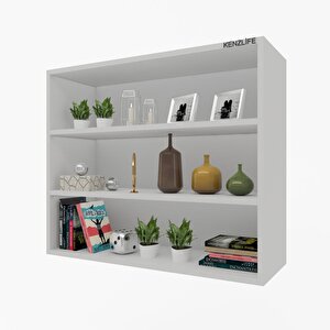 Mutfak Dolabı Itır 090.090.30 Byz 2 Raflı Kapaksız Ofis Banyo Kiler Evrak Kitaplık