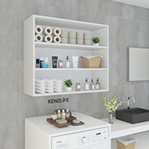 Kenzlife Mutfak Dolabı Itır 090.090.30 Byz 2 Raflı Kapaksız Ofis Banyo Kiler Evrak Kitaplık