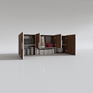 Hazır Mutfak Floro32 Cvz 060*150*32 Mutfak Banyo Dolabı Kapaklı Raflı