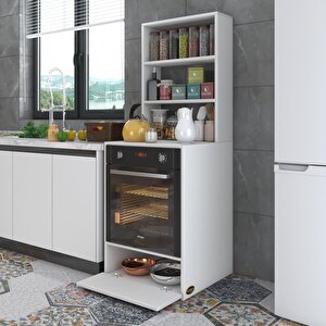 Ankastre Fırın Dolabı Bengisu Byz 165*60*56 Mutfak Kapaklı