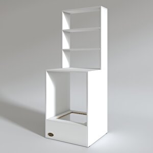 Ankastre Fırın Dolabı Esmacan Beyaz 165x60x56 Mutfak Eko Düz