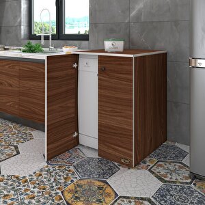 Bulaşık&çamaşır&kurutma Makinesi Dolabı Kapaklı Nurten Cvz 90*70*60 Banyo Ofis