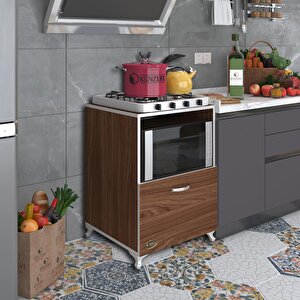 Ocak Dolabı Ayşe Cvz 85*60*57 Mutfak Modül Mini Fırın Mikrodalga Banyo Ofis Modül