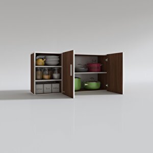 Hazır Mutfak Castus22 Cvz 060*120*22 Mutfak Banyo Dolabı Kapaklı Raflı