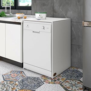 Kenzlife Bulaşık&çamaşır&kurutma Makinesi Dolabı Berfu Beyaz 90x70x60 Banyo Ofis