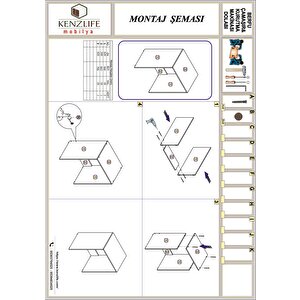 Bulaşık&çamaşır&kurutma Makinesi Dolabı Berfu Beyaz 90x70x60 Banyo Ofis