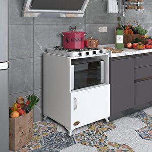 Ocak Dolabı Revbahar Beyaz 85x60x56 Hazır Mutfak Klasik Set Üstü Ocak Için Arkalıksız