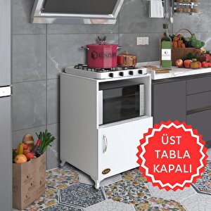 Ocak Dolabı Revbahar Byz 85*60*56 Hazır Mutfak Klasik Set Üstü Ocak Için Arkalıksız