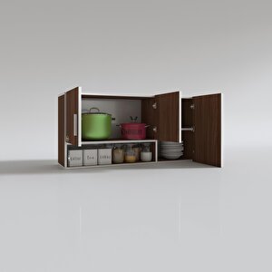 Hazır Mutfak Mirena32 Cvz 060*120*32 Mutfak Banyo Dolabı Kapaklı Raflı