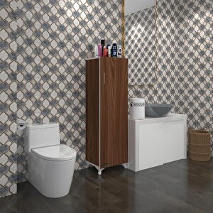 Kenzlife Mutfak Dolabı Mine 128*030*032 Cvz Kapaklı Ayaklı Banyo Evrak Ofis Kitaplık Ayakkabılık Kiler