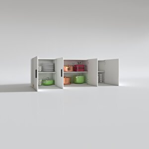 Hazır Mutfak Silvanus Byz 060*180*32 Mutfak Banyo Dolabı Kapaklı Raflı