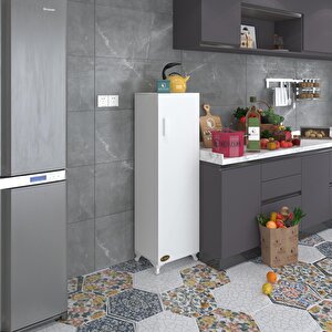 Mutfak Dolabı Mine 128*030*032 Byz Kapaklı Ayaklı Banyo Evrak Ofis Kitaplık Ayakkabılık Kiler