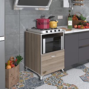 Ocak Dolabı Ayşe Crd 85*60*57 Mutfak Modül Mini Fırın Mikrodalga Banyo Ofis Modül