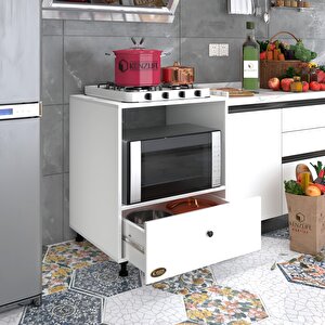 Ocak Dolabı Nevresel Byz 85*70*60 Xlarge Çekmeceli Hazır Mutfak Klasik Setüstü Ocak Için Sabit Tabla