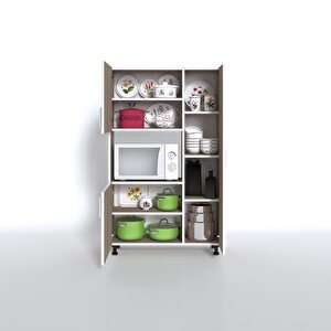 Mini Fırın Dolabı Alpkuntsol Crd 148*90*30 Ayaklı Mikroalga Midi Fırın Mutfak