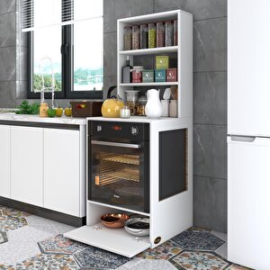 Ankastre Fırın Dolabı Hümeyra Byz 165*60*56 Mutfak Kapaklı