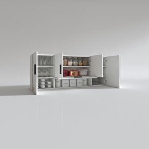 Hazır Mutfak Acus32 Byz 060*150*32 Mutfak Banyo Dolabı Kapaklı Raflı