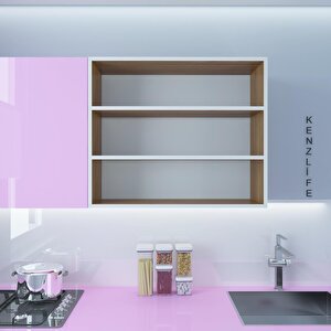 Kenzlife Mutfak Dolabı Itır 090.090.30 Cvz 2 Raflı Kapaksız Ofis Banyo Kiler Evrak Kitaplık