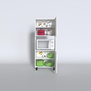 Mini Fırın Dolabı Gökhun Byz 148*60*30 Ayaklı Mikroalga Midi Fırın Mutfak