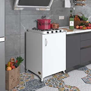 Ocak Dolabı Ahunaz Byz 85*60*56 Hazır Mutfak Klasik Set Üstü Ocak Için Arkalıksız