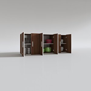 Hazır Mutfak Zanobi Cvz 060*180*32 Mutfak Banyo Dolabı Kapaklı Raflı