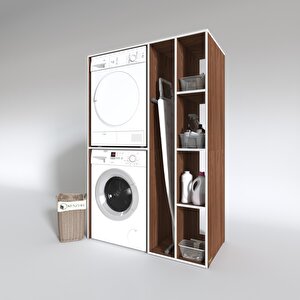Çamaşır-kurutma Makinesi Dolabı Alyusha Cvz 180*120*60 Banyo Kapaksız Arkalıksız