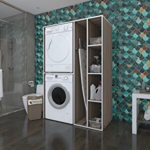 Çamaşır-kurutma Makinesi Dolabı Alyusha Cordoba 180x120x60 Banyo Kapaksız Arkalıksız
