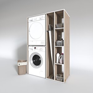 Çamaşır-kurutma Makinesi Dolabı Alyusha Cordoba 180x120x60 Banyo Kapaksız Arkalıksız